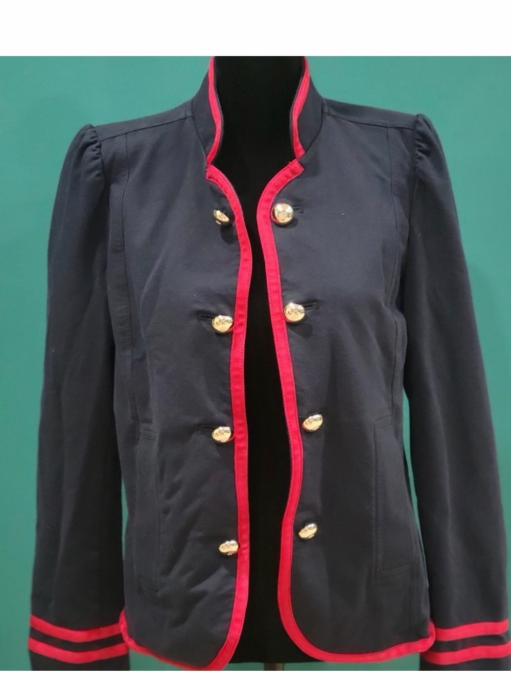 Tommy Hilfiger Navy Blazer with Red Accents